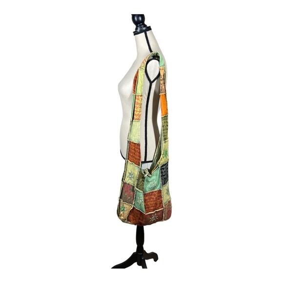 Indie Patchwork Goblincore Oversized Tote Bag - Picture 1 of 5